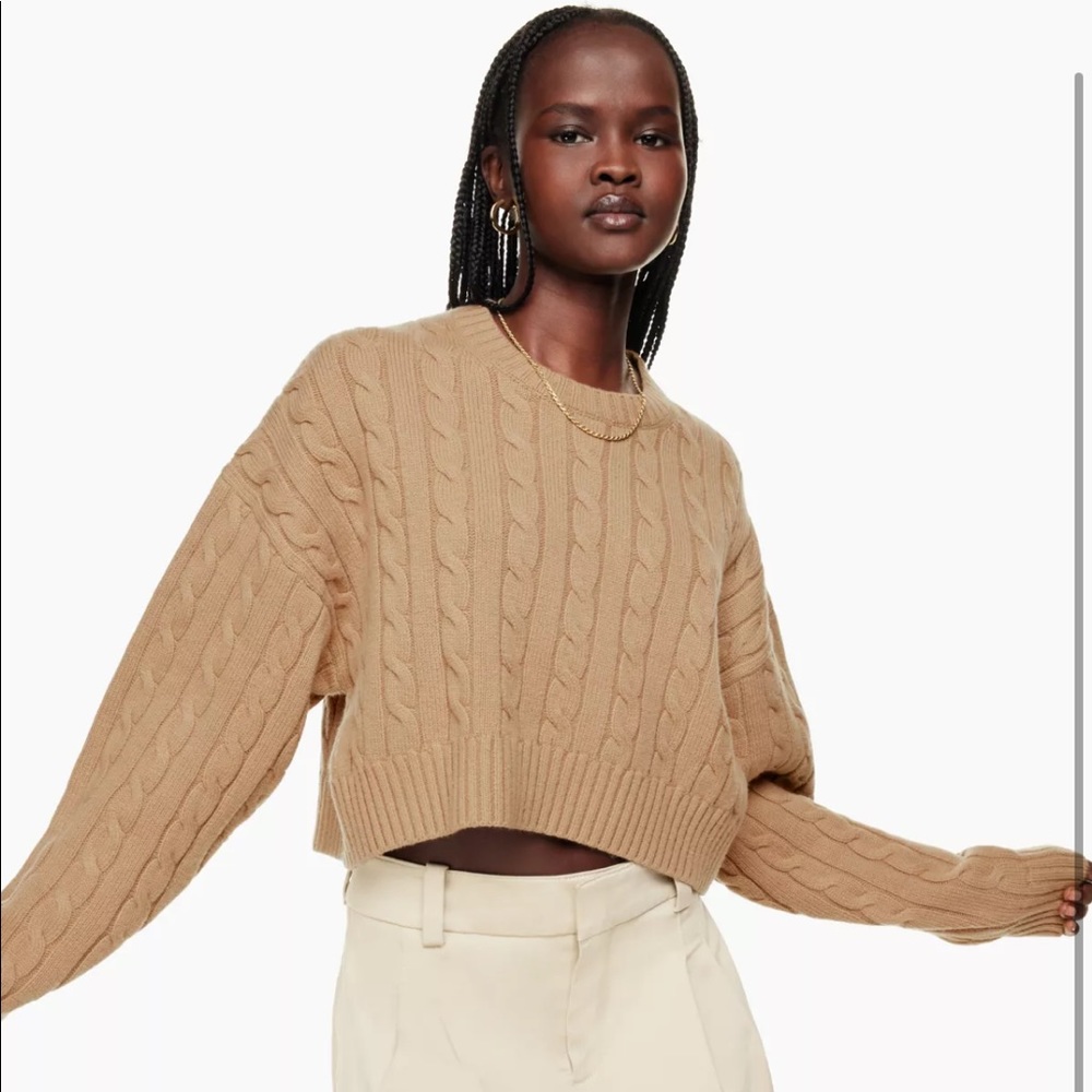 NWT Aritzia Sunday Best Peggy Cropped Sweater Small